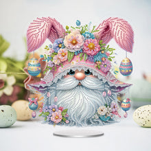 Load image into Gallery viewer, Easter Special Shaped Diamond Painting Desktop Ornaments Kit (Pink Gnome)