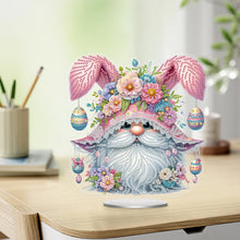 Load image into Gallery viewer, Easter Special Shaped Diamond Painting Desktop Ornaments Kit (Pink Gnome)