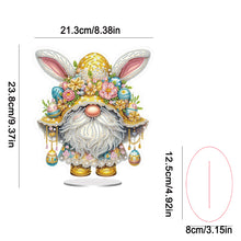 Load image into Gallery viewer, Easter Special Shaped Diamond Painting Desktop Ornaments Kit (Yellow Gnome)