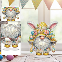 Load image into Gallery viewer, Easter Special Shaped Diamond Painting Desktop Ornaments Kit (Yellow Gnome)