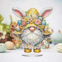 Load image into Gallery viewer, Easter Special Shaped Diamond Painting Desktop Ornaments Kit (Yellow Gnome)