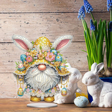 Load image into Gallery viewer, Easter Special Shaped Diamond Painting Desktop Ornaments Kit (Yellow Gnome)