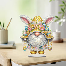 Load image into Gallery viewer, Easter Special Shaped Diamond Painting Desktop Ornaments Kit (Yellow Gnome)