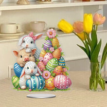 Load image into Gallery viewer, Easter Special Shaped Diamond Painting Desktop Ornaments Kit(Animal Easter Eggs)