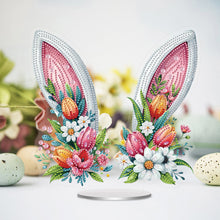 Load image into Gallery viewer, Easter Special Shaped Diamond Painting Desktop Ornaments Kit (Bunny Ears)
