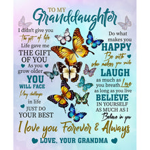 Load image into Gallery viewer, Diamond Painting - Full Round - Words for granddaughter (50*60CM)