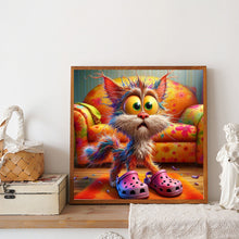 Load image into Gallery viewer, Diamond Painting - Full Round - Cloak shoes woolen cat (40*40CM)