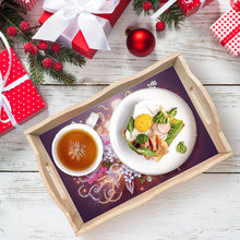 Load image into Gallery viewer, Diamond Painting Wooden Serving Tray with Handles Diamond Painting Dining Plate