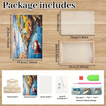 Load image into Gallery viewer, Diamond Painting Wooden Serving Tray with Handles Diamond Painting Dining Plate