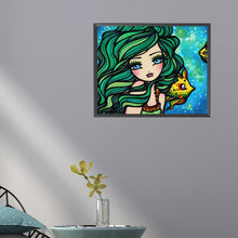 Load image into Gallery viewer, Diamond Painting - Full Round - Green hair cartoon girl (50*40CM)
