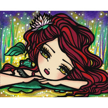 Load image into Gallery viewer, Diamond Painting - Full Round - Red hair cartoon girl (50*40CM)