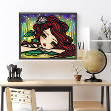 Load image into Gallery viewer, Diamond Painting - Full Round - Red hair cartoon girl (50*40CM)