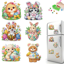 Load image into Gallery viewer, 6Pcs Diamond Painting Refrigerator Magnets Diamond Art Kits Diamond Art Magnets