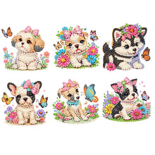 Load image into Gallery viewer, 6Pcs Diamond Painting Refrigerator Magnets Diamond Art Kits Diamond Art Magnets