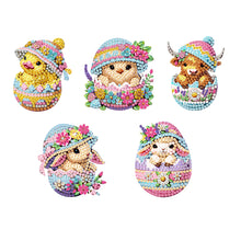 Load image into Gallery viewer, 5Pcs Diamond Painting Refrigerator Magnets Diamond Art Kits for Adults Beginners