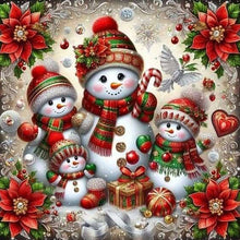 Load image into Gallery viewer, Diamond Painting - Full Round - Snowman (40*40CM)