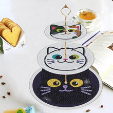 Load image into Gallery viewer, 3 Tier Acrylic Diamond Cupcake Stand Tower 5D DIY Diamond Painting Serving Tray