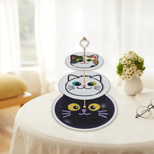 Load image into Gallery viewer, 3 Tier Acrylic Diamond Cupcake Stand Tower 5D DIY Diamond Painting Serving Tray