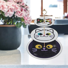 Load image into Gallery viewer, 3 Tier Acrylic Diamond Cupcake Stand Tower 5D DIY Diamond Painting Serving Tray