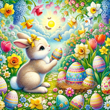Load image into Gallery viewer, Diamond Painting - Full Round - Easter egg bunny (40*40CM)