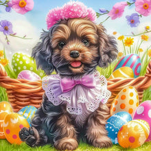 Load image into Gallery viewer, Diamond Painting - Full Round - Easter egg dog (40*40CM)
