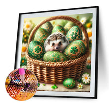 Load image into Gallery viewer, Diamond Painting - Full Round - Easter four-leaf clover egg hedgehog (40*40CM)