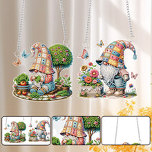 Load image into Gallery viewer, 2pcs Cute Gnome Diamond Art Hanging Pendant 5D DIY Diamond Painting Dots Pendant