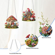 Load image into Gallery viewer, 2pcs Cute Gnome Diamond Art Hanging Pendant 5D DIY Diamond Painting Dots Pendant