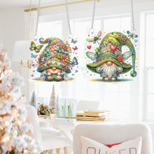 Load image into Gallery viewer, 2pcs Cute Gnome Diamond Art Hanging Pendant 5D DIY Diamond Painting Dots Pendant