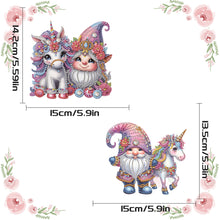 Load image into Gallery viewer, 2pcs Cute Gnome Diamond Art Hanging Pendant 5D DIY Diamond Painting Dots Pendant