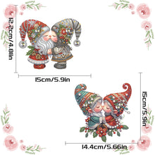 Load image into Gallery viewer, 2pcs Cute Gnome Diamond Art Hanging Pendant 5D DIY Diamond Painting Dots Pendant