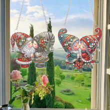 Load image into Gallery viewer, 2pcs Cute Gnome Diamond Art Hanging Pendant 5D DIY Diamond Painting Dots Pendant