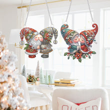 Load image into Gallery viewer, 2pcs Cute Gnome Diamond Art Hanging Pendant 5D DIY Diamond Painting Dots Pendant