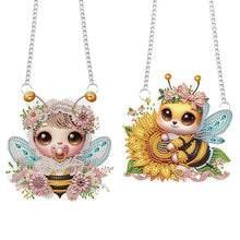 Load image into Gallery viewer, 2pcs Animal Diamond Art Hanging Pendant 5D DIY Diamond Painting Dots Pendant