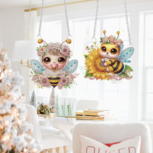 Load image into Gallery viewer, 2pcs Animal Diamond Art Hanging Pendant 5D DIY Diamond Painting Dots Pendant