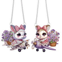 Load image into Gallery viewer, 2pcs Animal Diamond Art Hanging Pendant 5D DIY Diamond Painting Dots Pendant