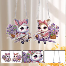 Load image into Gallery viewer, 2pcs Animal Diamond Art Hanging Pendant 5D DIY Diamond Painting Dots Pendant