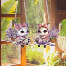 Load image into Gallery viewer, 2pcs Animal Diamond Art Hanging Pendant 5D DIY Diamond Painting Dots Pendant