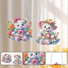 Load image into Gallery viewer, 2pcs Animal Diamond Art Hanging Pendant 5D DIY Diamond Painting Dots Pendant