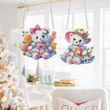 Load image into Gallery viewer, 2pcs Animal Diamond Art Hanging Pendant 5D DIY Diamond Painting Dots Pendant