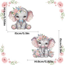 Load image into Gallery viewer, 2pcs Animal Diamond Art Hanging Pendant 5D DIY Diamond Painting Dots Pendant