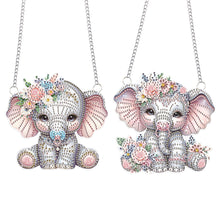 Load image into Gallery viewer, 2pcs Animal Diamond Art Hanging Pendant 5D DIY Diamond Painting Dots Pendant