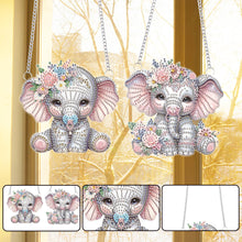 Load image into Gallery viewer, 2pcs Animal Diamond Art Hanging Pendant 5D DIY Diamond Painting Dots Pendant