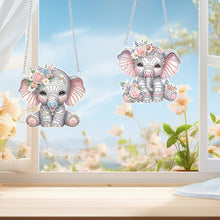 Load image into Gallery viewer, 2pcs Animal Diamond Art Hanging Pendant 5D DIY Diamond Painting Dots Pendant