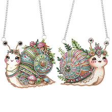 Load image into Gallery viewer, 2pcs Animal Diamond Art Hanging Pendant 5D DIY Diamond Painting Dots Pendant