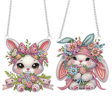 Load image into Gallery viewer, 2pcs Animal Diamond Art Hanging Pendant 5D DIY Diamond Painting Dots Pendant