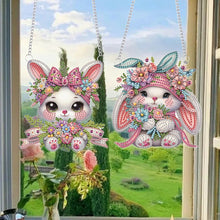 Load image into Gallery viewer, 2pcs Animal Diamond Art Hanging Pendant 5D DIY Diamond Painting Dots Pendant
