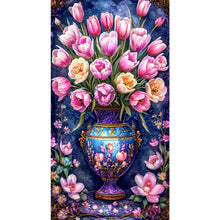 Load image into Gallery viewer, Diamond Painting - Full Round - Tulip vase (40*70CM)