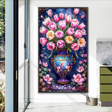 Load image into Gallery viewer, Diamond Painting - Full Round - Tulip vase (40*70CM)