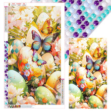 Load image into Gallery viewer, Diamond Painting - Full Round - Flower bush egg butterfly (40*70CM)